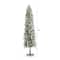 7.5ft. Pre-Lit Flocked Washington Alpine Artificial Christmas Tree, Warm White LED Lights